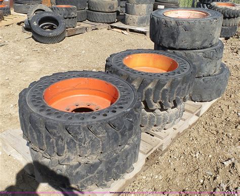 used foam filled skid steer tires|foam filled tractor tires cost.